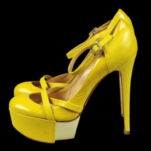 VERSACE Leather Platform Heel - Picture 4 of 6